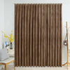 Beiger Verdunkelungsvorhang mit Haken Samt Samie 290x245cm