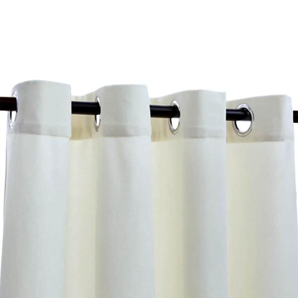 Creme Verdunkelungsvorhang Obsitos 290x245cm (Samt mit Metallösen)