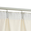 Cremefarbener Verdunkelungsvorhang mit Haken Samt Samie 290x245cm