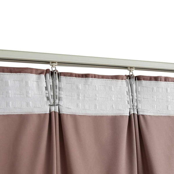 Rosa Verdunklungsvorhang mit Haken Samt im Vintage-Stil Samie 290x245cm