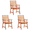 Miclescu Outdoor-Stühle (3 Stück, Akazienholz)