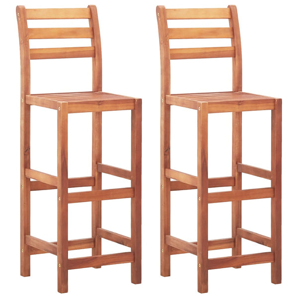 Barhocker Ancu (2 Stück Akazienholz)