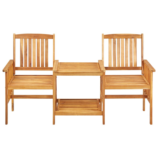 Gartensessel Teetisch Szikora 159x61x92cm (Akazienholz)