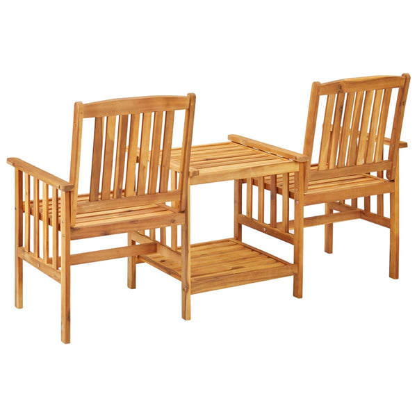 Gartensessel Teetisch Szikora 159x61x92cm (Akazienholz)