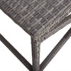 Graue Gartenbank Guzin 120cm (Polyrattan)
