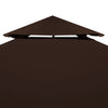 Braunes Pavillondach Cicu 3x3 m (2 Lagen 310 g/m²)