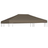 Graubraunes Pavillondach Semenza 3x3 m (310 g/m²)