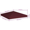 Viininpunainen huvimajan katto Semenza 3x3 m (310 g / m²)