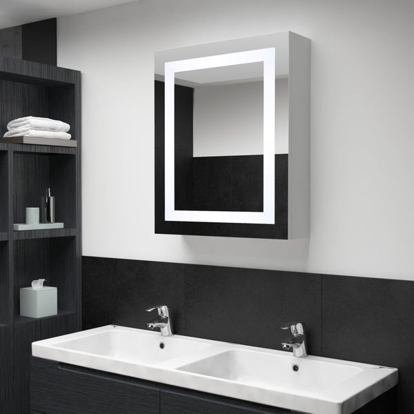 LED-Badezimmerspiegelschrank Despinca 50x13x70cm