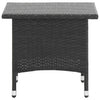 Schwarzer Teetisch Ghircea 50x50x47cm (Polyrattan)