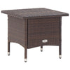 Brauner Teetisch Ghircea 50x50x47cm (Polyrattan)