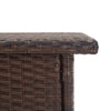 Brauner Teetisch Ghircea 50x50x47cm (Polyrattan)