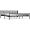 Schwarzer Bettrahmen Ilieta 200x200cm (Stahl)