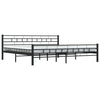 Schwarzer Bettrahmen Ilieta 200x200cm (Stahl)