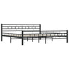 Schwarzer Bettrahmen Ilieta 200x200cm (Stahl)