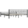 Schwarzer Bettrahmen Ilieta 200x200cm (Stahl)