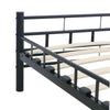 Schwarzer Bettrahmen Ilieta 200x200cm (Stahl)