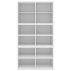 Weißes Schuhregal Bereta 54x34x100,5cm (Holz)