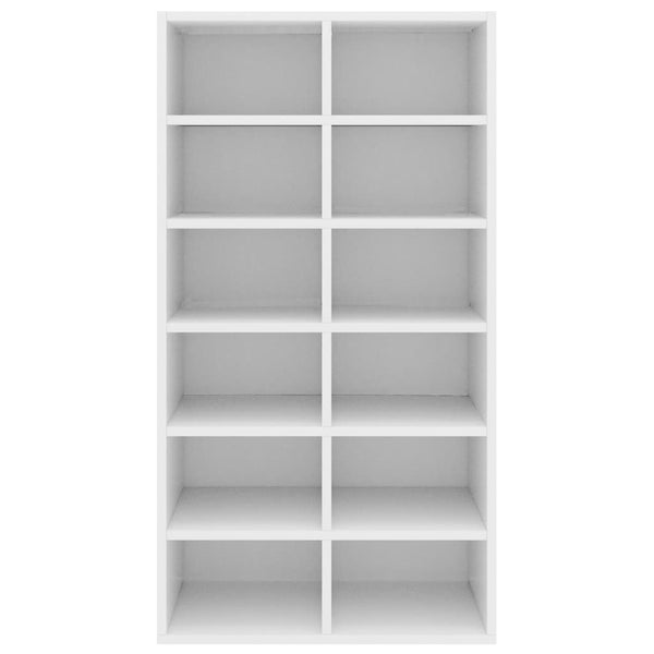 Weißes Schuhregal Bereta 54x34x100,5cm (Holz)
