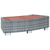 Graue Whirlpool-Treppe Vuca 92x45x25cm (Polyrattan)