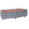 Graue Whirlpool-Treppe Vuca 92x45x25cm (Polyrattan)