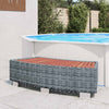 Graue Whirlpool-Treppe Vuca 92x45x25cm (Polyrattan)
