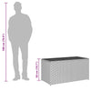 Graue Gartenaufbewahrungsbox Dulcineia 100x50x50cm