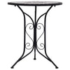 Grauer Mosaik-Bistrotisch Cizmas 60cm (Keramik)