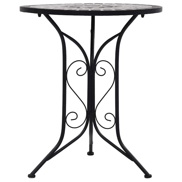 Grauer Mosaik-Bistrotisch Cizmas 60cm (Keramik)