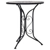 Grauer Mosaik-Bistrotisch Cizmas 60cm (Keramik)