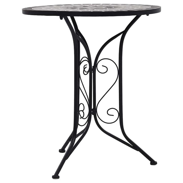 Grauer Mosaik-Bistrotisch Cizmas 60cm (Keramik)