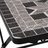 Graue Mosaik-Bistro-Stühle Aminodora (2 Stück)