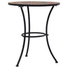 Orange/grauer Mosaik-Bistrotisch Cizmas 60cm (Keramik)