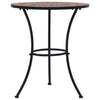 Orange/grauer Mosaik-Bistrotisch Cizmas 60cm (Keramik)