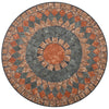 Orange/grauer Mosaik-Bistrotisch Cizmas 60cm (Keramik)