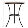 Orange/grauer Mosaik-Bistrotisch Cizmas 60cm (Keramik)