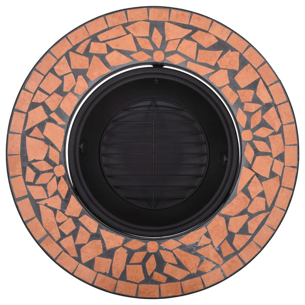 Terrakotta mosaiikkitulisija Titorel 68cm (keramiikka)