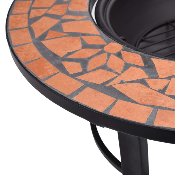 Terrakotta mosaiikkitulisija Titorel 68cm (keramiikka)