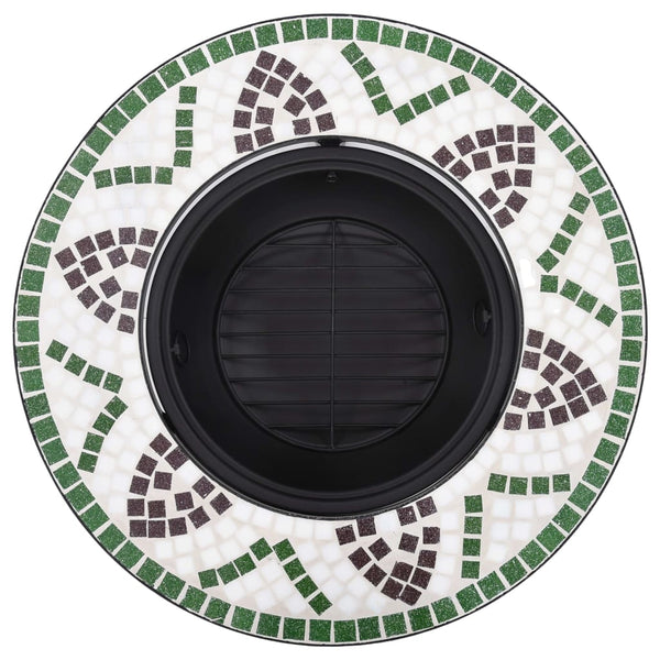 Vihreä mosaiikkitulisija Titorel 68cm (keramiikka)