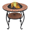 Terrakotta-Mosaiktisch mit Feuerstelle Davarpana 68cm (Keramik)