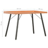 Brauner Schreibtisch Liliaca 90x50x79cm