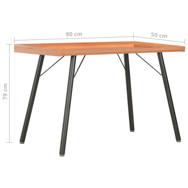 Brauner Schreibtisch Liliaca 90x50x79cm