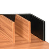 Schreibtisch Aouni, schwarz und braun, 80x50x84cm