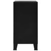 Schwarze industrielle Aufbewahrungstruhe Ioska 75x40x80cm (Stahl)