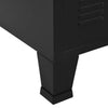 Schwarze industrielle Aufbewahrungstruhe Ioska 75x40x80cm (Stahl)