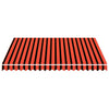 Orange und Braun Markisenstoff Ferin 300x250cm