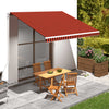 Orange und Braun Markisenstoff Ferin 400x300cm