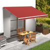Orange und brauner Markisenstoff Ferin 500x300cm