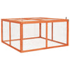 Kaninchenstall aus massivem Holz Irodita 124x120x60cm
