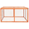 Kaninchenstall aus massivem Holz Irodita 124x120x60cm